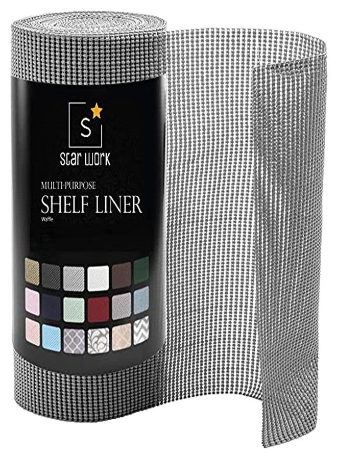 ستار ورك بطانات أرفف STAR WORK، حصيرة أدراج مانعة للانزلاق (رمادي حجري، 30 × 500 سم) (حصيرة مانعة للانزلاق)، حصيرة مانعة للانزلاق - Image 1